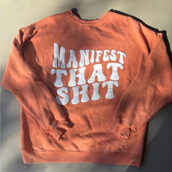 Garage Orange Graphic Crewneck Sweater - Picture 1 of 3